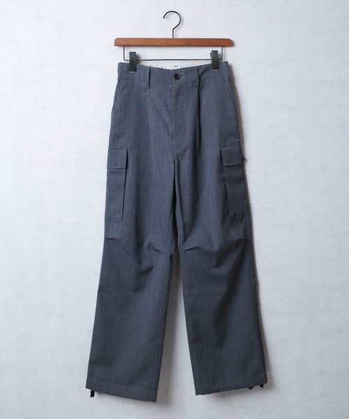 KATO`（カトー）の「【KATO'/カトー】232 ウール ツイル 6P カーゴパンツ KP2334411（カーゴパンツ・メンズ・ネイビー/グレー・SMALL/MEDIUM/LARGE）」の2枚目の写真