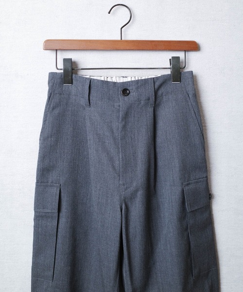 KATO`（カトー）の「【KATO'/カトー】232 ウール ツイル 6P カーゴパンツ KP2334411（カーゴパンツ・メンズ・ネイビー/グレー・SMALL/MEDIUM/LARGE）」の3枚目の写真