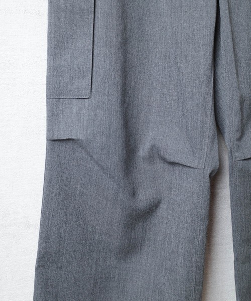 KATO`（カトー）の「【KATO'/カトー】232 ウール ツイル 6P カーゴパンツ KP2334411（カーゴパンツ・メンズ・ネイビー/グレー・SMALL/MEDIUM/LARGE）」の5枚目の写真