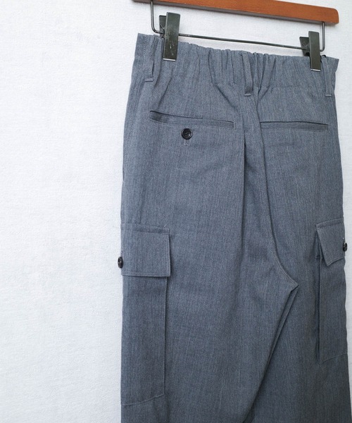 KATO`（カトー）の「【KATO'/カトー】232 ウール ツイル 6P カーゴパンツ KP2334411（カーゴパンツ・メンズ・ネイビー/グレー・SMALL/MEDIUM/LARGE）」の10枚目の写真