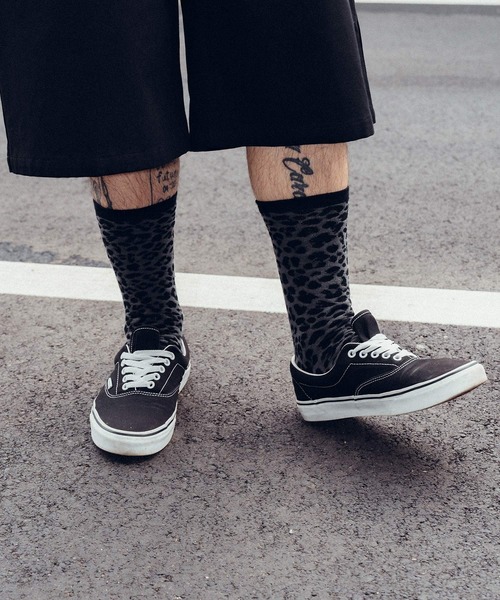 Subciety（サブサエティ）の「Leopard socks（ソックス/靴下・メンズ・ベージュ/ブラック・FREE）」の8枚目の写真