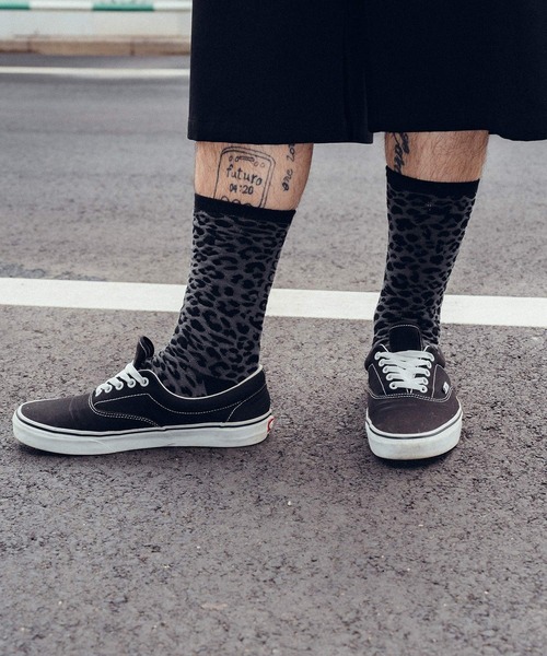 Subciety（サブサエティ）の「Leopard socks（ソックス/靴下・メンズ・ベージュ/ブラック・FREE）」の10枚目の写真