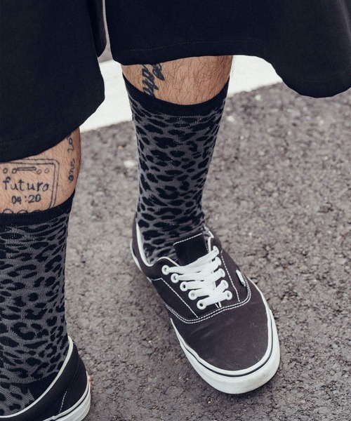 Subciety（サブサエティ）の「Leopard socks（ソックス/靴下・メンズ・ベージュ/ブラック・FREE）」の11枚目の写真