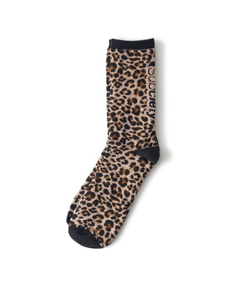 Subciety（サブサエティ）の「Leopard socks（ソックス/靴下・メンズ・ベージュ/ブラック・FREE）」の4枚目の写真