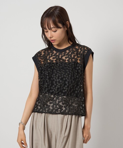 tシャツ フラワーチュールプルオーバー レディース EMMEL REFINES＞EM フラワーチュール プルオーバー（シャツ