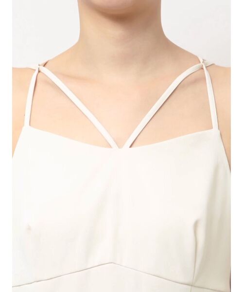 MERCURYDUO（マーキュリーデュオ）の「Iラインキャミワンピース（ワンピース・レディース・アイボリー/ブラック/ベビーピンク・SMALL/MEDIUM）」の5枚目の写真