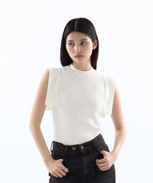 【CLANE/クラネ】SQUARE SLEEVE KNIT TOPS/スクエアスリーブトップス