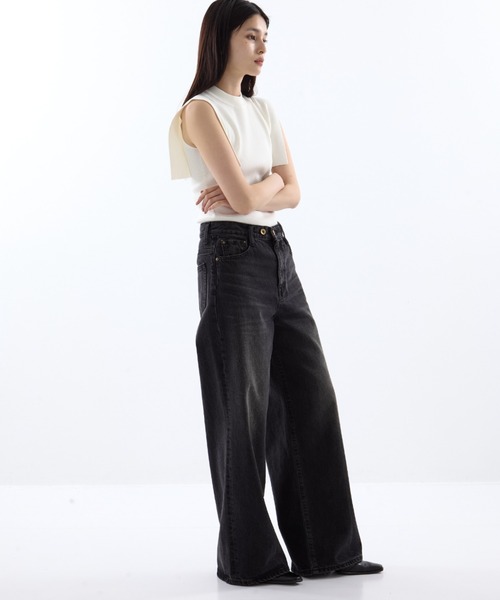 CLANE/クラネ】SQUARE SLEEVE KNIT TOPS/スクエアスリーブ