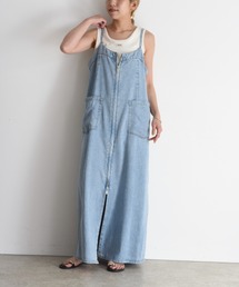 Eimee Law | フロントジップ テンセルデニムジャンスカ(ジャンパースカート)