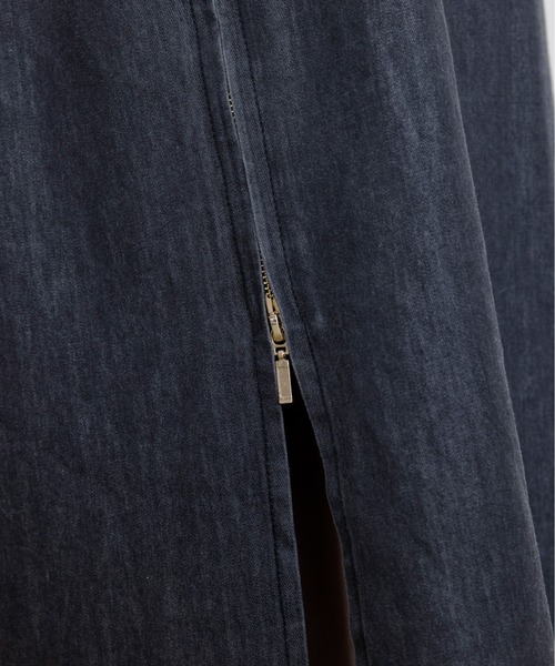 Eimee Law（エイミーロウ）の「フロントジップ テンセルデニムジャンスカ（ジャンパースカート・レディース・ダークグレー/ライトブルー/ブルー・FREE）」の9枚目の写真
