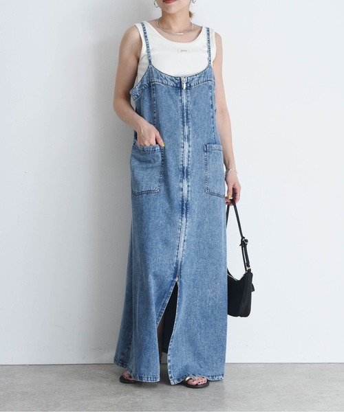 新品☆ Eimee Law フロントジップ デニム サロペット Eimee Law サロペット オーバーオール フロントジップ デニム