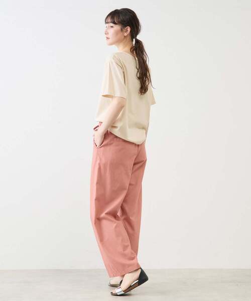 MELROSE claire(メルローズ クレール)の「【TouLousEロゴプリントTシャツ】(Tシャツ/カットソー・レディース・クリーム/チャコールグレー/ライトブルー/ピンク・FREE)」の6枚目の写真