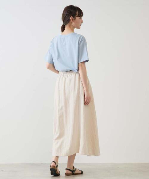 MELROSE claire(メルローズ クレール)の「【TouLousEロゴプリントTシャツ】(Tシャツ/カットソー・レディース・クリーム/チャコールグレー/ライトブルー/ピンク・FREE)」の13枚目の写真