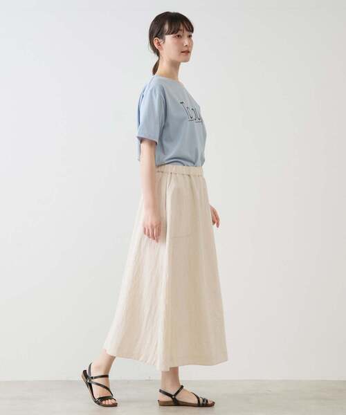 MELROSE claire(メルローズ クレール)の「【TouLousEロゴプリントTシャツ】(Tシャツ/カットソー・レディース・クリーム/チャコールグレー/ライトブルー/ピンク・FREE)」の14枚目の写真