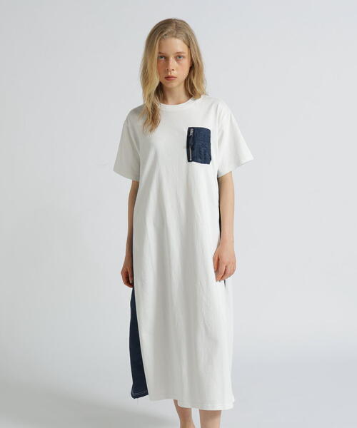 AVIREX（アヴィレックス）の「《WEB&DEPOT限定》MA-1 POCKET ONEPIECE/MA-1ポケット ワンピース（ワンピース・レディース・ホワイト/ブラック・F）」の14枚目の写真