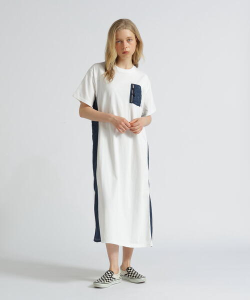 AVIREX（アヴィレックス）の「《WEB&DEPOT限定》MA-1 POCKET ONEPIECE/MA-1ポケット ワンピース（ワンピース・レディース・ホワイト/ブラック・F）」の15枚目の写真