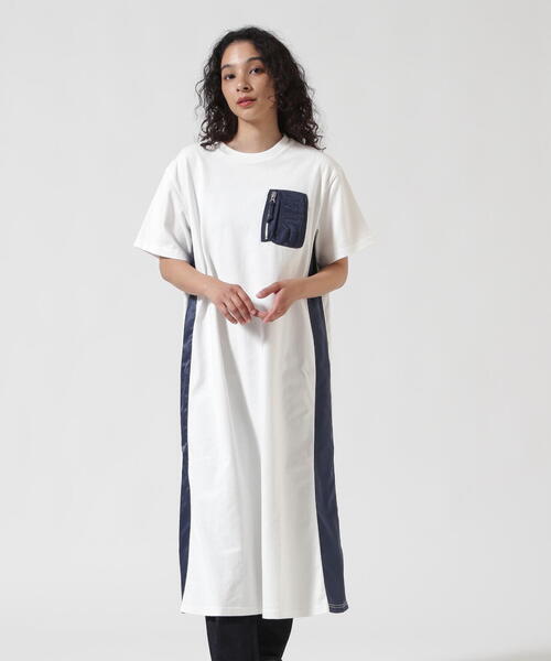 AVIREX（アヴィレックス）の「《WEB&DEPOT限定》MA-1 POCKET ONEPIECE/MA-1ポケット ワンピース（ワンピース・レディース・ホワイト/ブラック・F）」の18枚目の写真