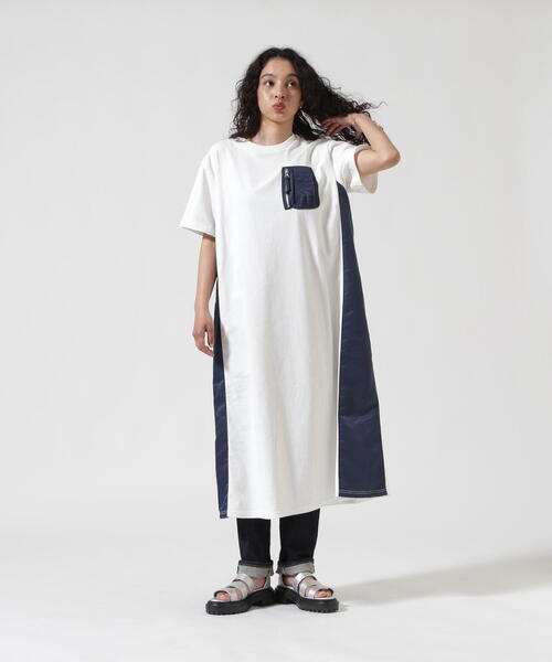 AVIREX（アヴィレックス）の「《WEB&DEPOT限定》MA-1 POCKET ONEPIECE/MA-1ポケット ワンピース（ワンピース・レディース・ホワイト/ブラック・F）」の19枚目の写真