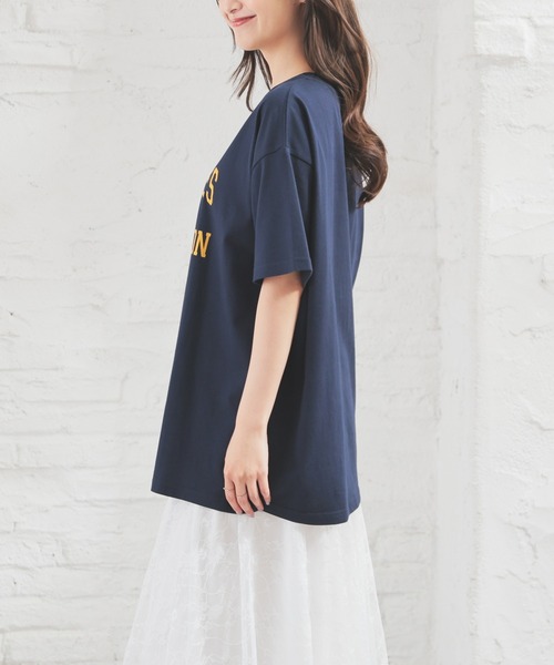 UVカット】カレッジロゴゆるTシャツ（Tシャツ/カットソー