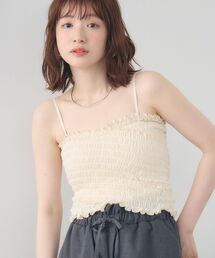 クロスシャーリングカップ付キャミ