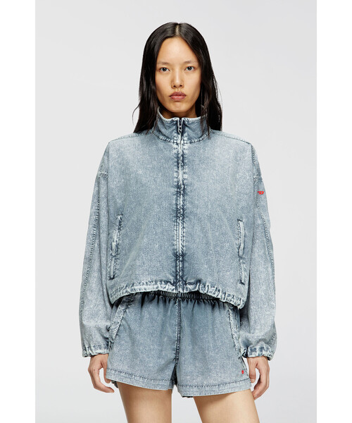 DIESEL（ディーゼル）の「ウィメンズ ブルゾン G-LEAM-R1（ブルゾン・レディース・ブラック/ライトインディゴブルー・38/40/42/44）」の16枚目の写真