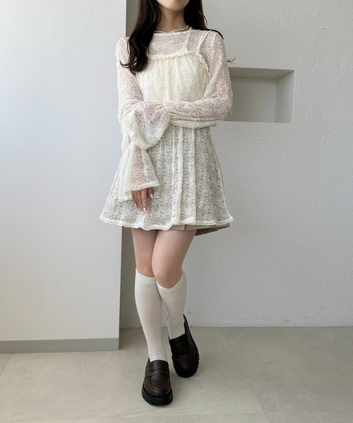 apres jour clair（アプレジュールクレア）の「【apres jour clair】レースビスチェセット【4周年記念アイテム】（Tシャツ/カットソー・レディース・アイボリー/ベージュ・X-LARGE/フリー）」の9枚目の写真