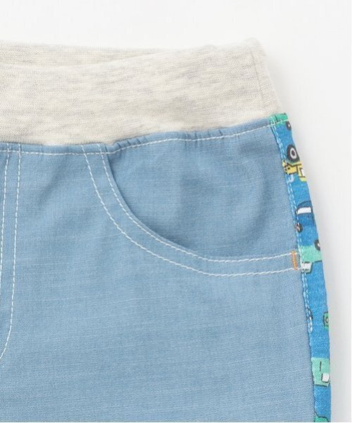 kladskap(クレードスコープ)の「前後切替乗り物5分丈パンツ(その他パンツ・キッズ・サックスブルー/チャコール・90cm/100cm/80cm/120cm/110cm)」の6枚目の写真