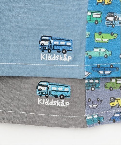 kladskap(クレードスコープ)の「前後切替乗り物5分丈パンツ(その他パンツ・キッズ・サックスブルー/チャコール・90cm/100cm/80cm/120cm/110cm)」の9枚目の写真