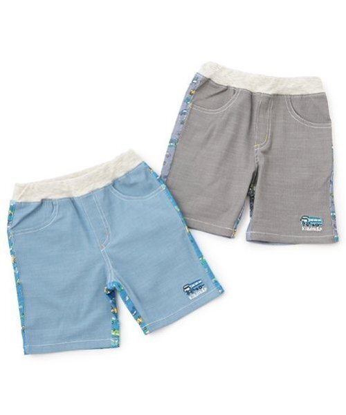 kladskap(クレードスコープ)の「前後切替乗り物5分丈パンツ(その他パンツ・キッズ・サックスブルー/チャコール・90cm/100cm/80cm/120cm/110cm)」の12枚目の写真