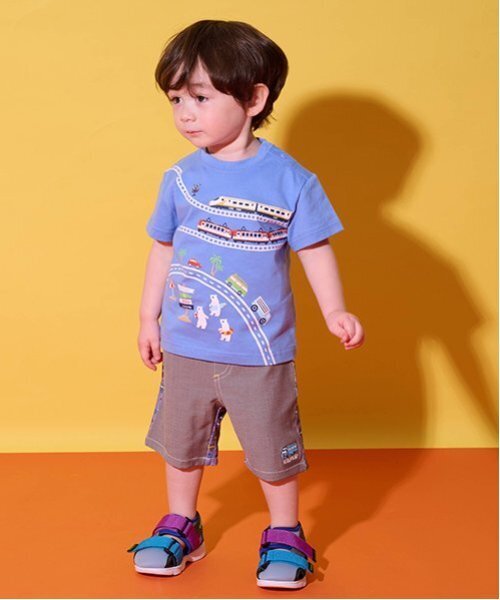 kladskap(クレードスコープ)の「前後切替乗り物5分丈パンツ(その他パンツ・キッズ・サックスブルー/チャコール・90cm/100cm/80cm/120cm/110cm)」の20枚目の写真