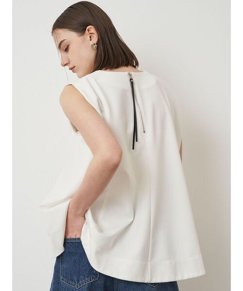 エレンディーク　トップス　オフホワイト オフネックカットソー（Tシャツ/カットソー）｜ELENDEEK（エレン