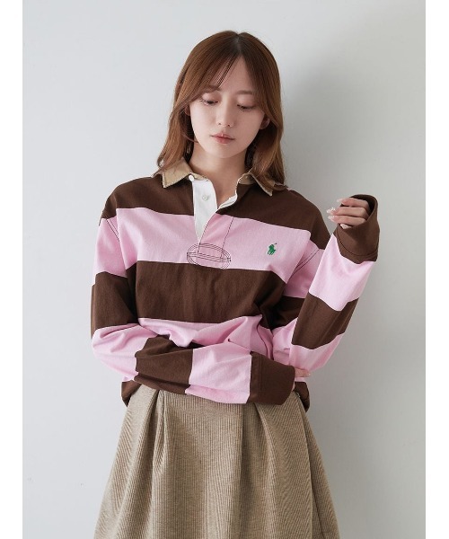SNIDEL（スナイデル）の「【POLO RALPH LAUREN】ラグビーシャツ（Tシャツ/カットソー・レディース・カーキ・S）」の15枚目の写真