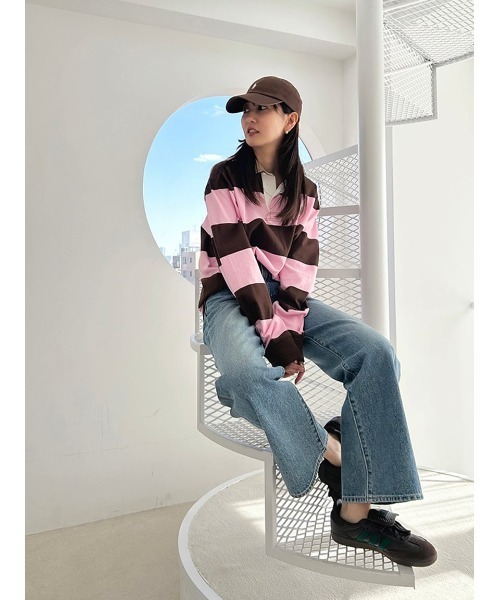 SNIDEL（スナイデル）の「【POLO RALPH LAUREN】ラグビーシャツ（Tシャツ/カットソー・レディース・カーキ・S）」の18枚目の写真