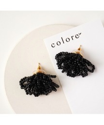 【colore】【colore】【金属アレルギー対応】ビーズのシャワータッセルピアス(MA)