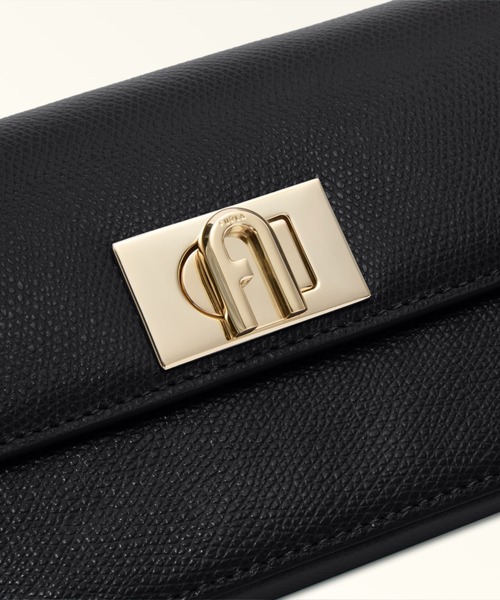 FURLA（フルラ）の「フルラ 1927 ミニクロスボディバッグ（クラッチバッグ・レディース・ブラック/グレイッシュベージュ・ONE SIZE）」の10枚目の写真