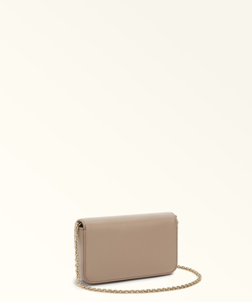 FURLA（フルラ）の「フルラ 1927 ミニクロスボディバッグ（クラッチバッグ・レディース・ブラック/グレイッシュベージュ・ONE SIZE）」の4枚目の写真