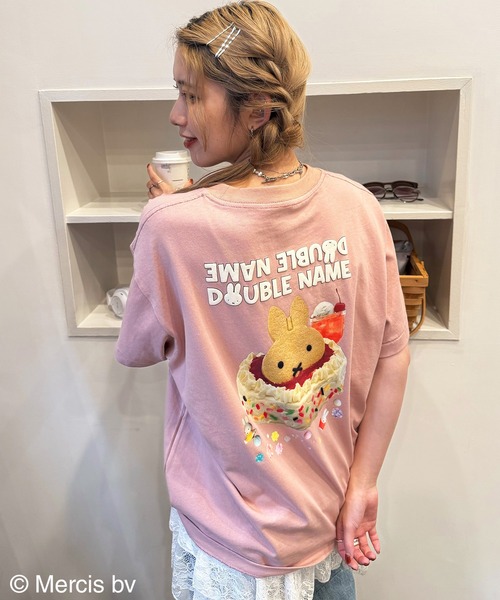 miffy 70th】DOUBLE NAME birthday cake BIG TEE/ミッフィー