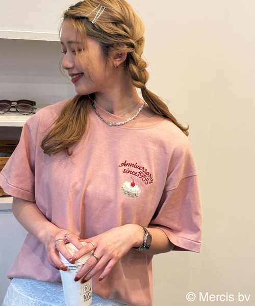 miffy 70th】DOUBLE NAME birthday cake BIG TEE/ミッフィー