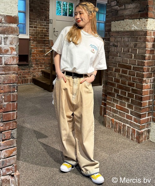 DOUBLE NAME（ダブルネーム）の「【miffy 70th】birthday cake BIG TEE（Tシャツ/カットソー・レディース・ピンク/ネイビー/オフホワイト・FREE）」の19枚目の写真