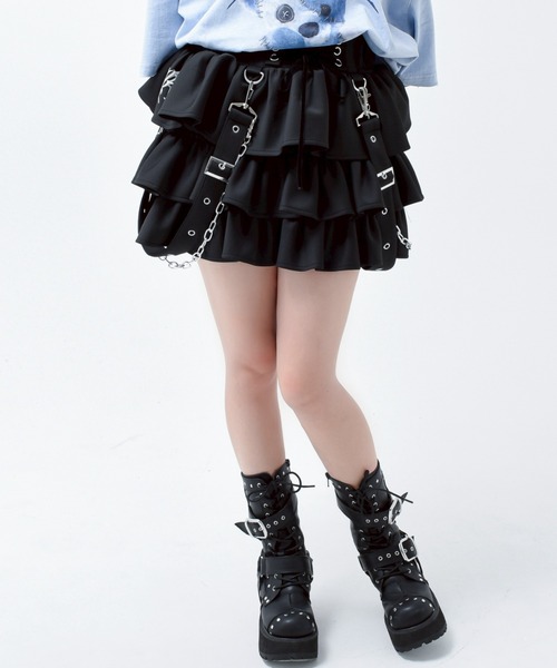 TRAVAS TOKYO ボンテージノースリーブジャケット　ミニスカート TRAVAS TOKYO ボンテージノースリーブジャケット ミニスカート