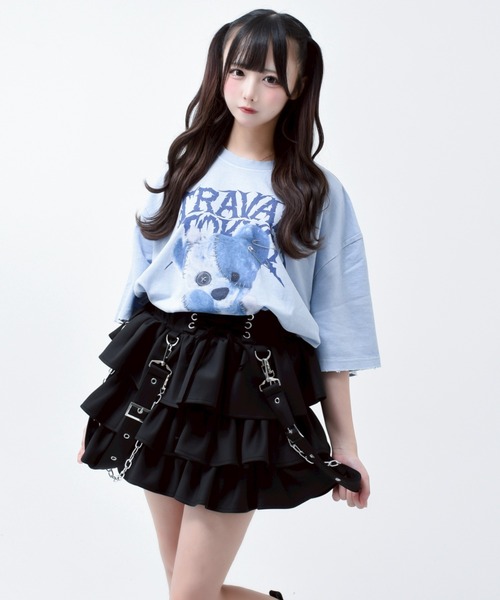 TRAVAS TOKYO/トラバス トーキョー』サスペンダー付きフリルスカート TRAVAS TOKYO/トラバス トーキョー』サスペンダー付きフリル