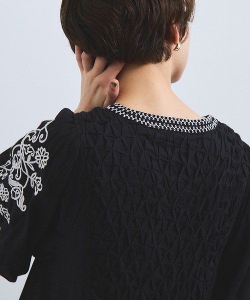 VICKY（ビッキー）の「インド刺繍ワンピース≪手洗い可能≫（ワンピース・レディース・ブラック/オフホワイト・M）」の18枚目の写真