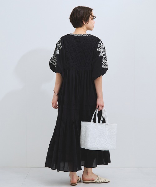 VICKY（ビッキー）の「インド刺繍ワンピース≪手洗い可能≫（ワンピース・レディース・ブラック/オフホワイト・M）」の21枚目の写真