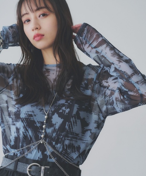 tシャツ 「YUMA TAKAHASHI×HARE」2Pレイヤーカットソー レディース HARE tシャツ 「YUMA TAKAHASHI×HARE」2Pレイヤーカットソー