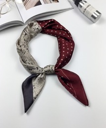 Bling Leads（ブリングリーズ）の「Z)【BLINGLEADS】ABM21588 2TONE ﾍﾟｲｽﾞﾘｰ柄ｽｶｰﾌ（バンダナ/スカーフ）」