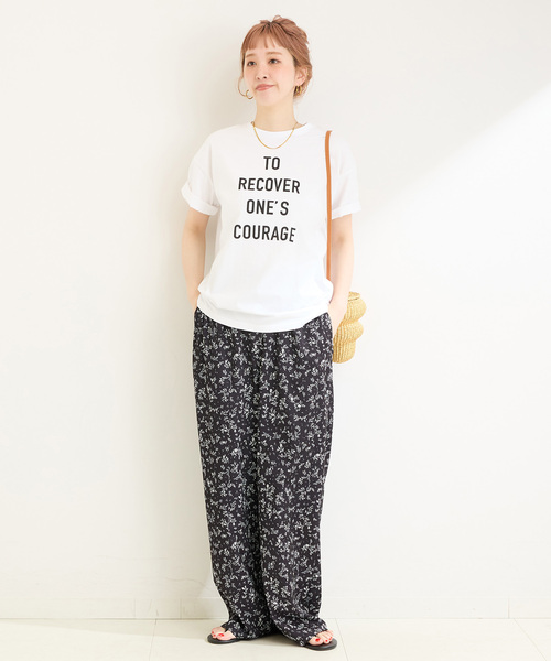 B.C STOCK(ベーセーストック)の「《追加》手洗い可 / アソートS/SロゴTEE(Tシャツ/カットソー・レディース・ネイビー/ホワイト/ホワイト系その他/ブラウン・FREE)」の6枚目の写真