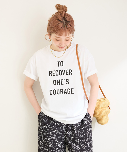 B.C STOCK(ベーセーストック)の「《追加》手洗い可 / アソートS/SロゴTEE(Tシャツ/カットソー・レディース・ネイビー/ホワイト/ホワイト系その他/ブラウン・FREE)」の9枚目の写真