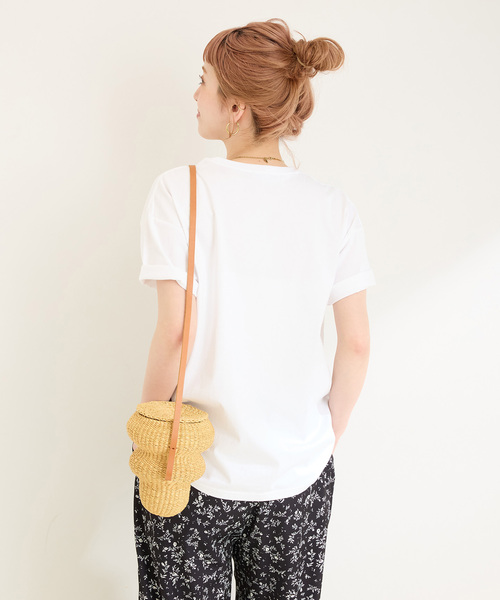 B.C STOCK(ベーセーストック)の「《追加》手洗い可 / アソートS/SロゴTEE(Tシャツ/カットソー・レディース・ネイビー/ホワイト/ホワイト系その他/ブラウン・FREE)」の11枚目の写真