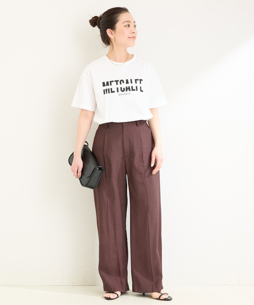 B.C STOCK(ベーセーストック)の「《追加》手洗い可 / アソートS/SロゴTEE(Tシャツ/カットソー・レディース・ネイビー/ホワイト/ホワイト系その他/ブラウン・FREE)」の12枚目の写真