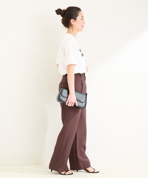 B.C STOCK(ベーセーストック)の「《追加》手洗い可 / アソートS/SロゴTEE(Tシャツ/カットソー・レディース・ネイビー/ホワイト/ホワイト系その他/ブラウン・FREE)」の13枚目の写真